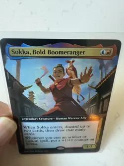 MTG MagicCon Atlanta EXCLUSIVE Promo Sokka, Bold Boomeranger Foil Avatar - Magic - Image 3