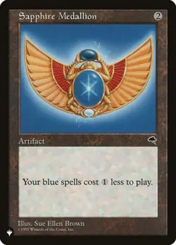 MTG English Sapphire Medallion NM Normal The List - Image 1