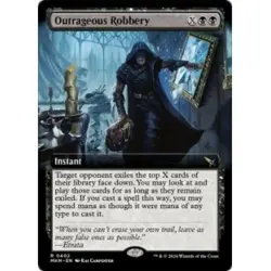OUTRAGEOUS ROBBERY (EXTENDED ART) X4 Murders At Karlov Manor MKM Magic MTG CARD - Image 1