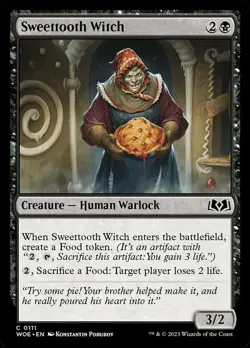 x4 Sweettooth Witch - Foil C MTG Wilds of Eldraine M/NM, English - Image 1