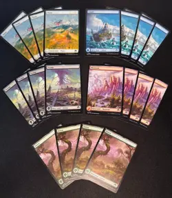 Modern Horizons 3 - x4 Each FULL ART (Non-Foil) MTG MH3 Basic Land Lot - NM - Image 1
