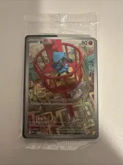SEALED Riolu 010 - ME01: Mega Evolution POKEMON CENTER Stamped Promo Holo - Image 1