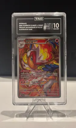 2024 POKEMON TWILIGHT MASQUERADE INFERNAPE #173/167 TAG 10 - Image 1