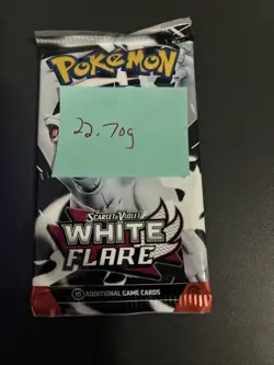 Very Heavy! 22.70g Pokemon TCG SV10.5 White Flare Booster Pack Sealed! - Image 4