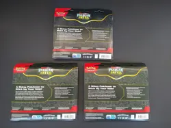 Pokemon TCG Paldean Fates Tech Sticker Collection 3 Pack Blister Lot of 3 Sealed - Image 2