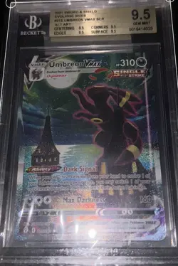 2021 Pokemon SWSH Evolving Skies #215 Umbreon Vmax BGS 9.5 GEM MINT - Image 4