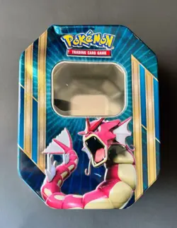 Pokemon TCG Gyarados EX Tin Empty Storage Case XY Evolutions Collectible - Image 1