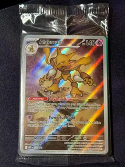 Mega Evolutions - Alakazam 009 Stamped Pokemon Center Promo - NM Pack Fresh - Image 3