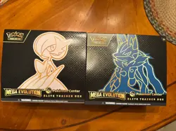2 Mega Evolution Pokemon Center ETB Elite Trainer Box Empty No Packs/promo - Image 1