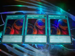 3x Double Fusion 1st Edition Super Rare DOOD-EN100 Yu-Gi-Oh! - Image 1