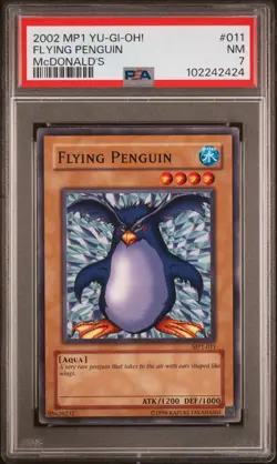 2002 YU-GI-OH! MCDONALD'S MCDONALD'S #011 FLYING PENGUIN PSA 7 - Image 1