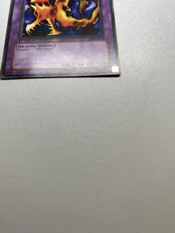 Yu-Gi-Oh! Darkfire Dragon Rare Australia Version 1st Edition LOB-A019 HP - Image 2