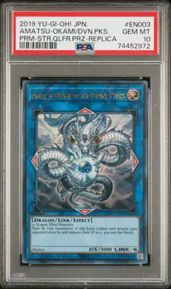 PSA 10 Japanese Amatsu-Okami of the Divine Peaks 2019-EN003 Replica *2972 Yugioh - Image 1