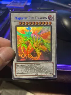 Majestic Red Dragon Abpf-en040 Ghost Rare NM Unlimited Ed - Image 1