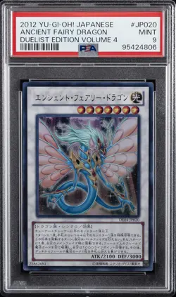 2012 YU-GI-OH! JPN DUELIST EDITION VOLUME 4 #JP020 ANCIENT FAIRY DRAGON PSA 9 - Image 1