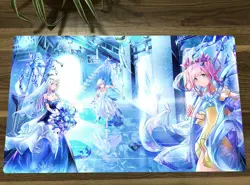 WVICM Girls Playmat Rikka Queen TCG CCG Mat Trading Card Game Mat Pad Free Bag - Image 1