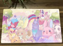 WVICM Anime Melffy Playmat TCG CCG Mat Trading Card Game Mat With Free Bag - Image 1