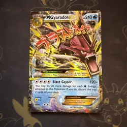 M Gyarados EX Holo Card 27/122 XY Breakpoint Pokemon Card - MP - Image 1