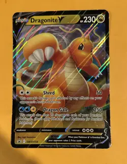JUMBO Dragonite V Oversized Card SWSH154 Black Star Promo Pokemon PACK FRESH - Image 1