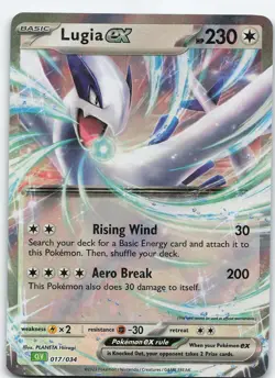 Lugia ex 017/034 Classic Collection Holo Trading Card Game Classic NM Pokemon - Image 1