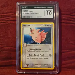 2005 Pokemon EX Unseen Forces Clefable #36/115 CGC 10 Gem Mint Rare TCG Card - Image 1
