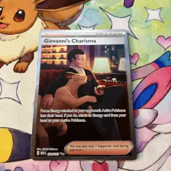 Pokemon Card Giovannis Charisma 204/165 Secret Rare Scarlet Violet Pokemon 151 - Image 2