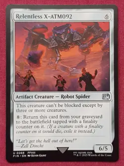 Magic The Gathering FINAL FANTASY RELENTLESS X-ATM092 artifact card MTG - Image 1