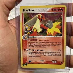 Pokemon TCG Blaziken 3/109 Ruby and Sapphire Holo Vintage LP Rare Card Pokemon - Image 1