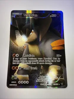 Pokemon TCG Terrakion Noble Victories Holo Full Art Ultra Rare Card 99/101 - Image 1