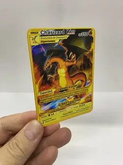 Charizard Vmax Gold Metal Pokemon Card-Collectible Gift Display！love Christmas - Image 2
