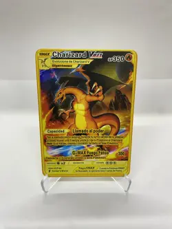 Charizard Vmax Gold Metal Pokemon Card-Collectible Gift Display！love Christmas - Image 3