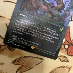 MTG Savage Order FOIL Green Borderless Sorcery English REX/0006 Mint F/S Japan - Image 3