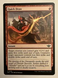 x1 Quick Draw OTJ MTG 138 COMMON - Image 1