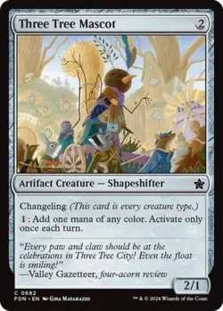 Three Tree Mascot - Light Play MTG Foundations - Image 1