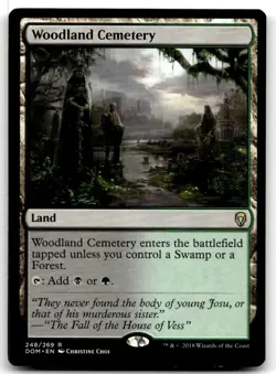 MTG Woodland Cemetery R Dominaria 248 LP - Image 1
