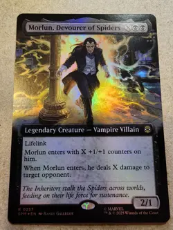 Morlun, Devourer of Spiders - #257 Foil (Extended Art) Marvel's Spider-Man - Mtg - Image 1