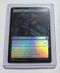 Eaten Alive #172 Foundations Foil Sorcery MTG NM/M - Image 1