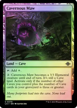 NM Foil Cavernous Maw, MTG, LCI, Magic the Gathering, 270 - Image 1