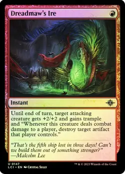 NM Foil Dreadmaw's Ire, MTG, LCI, Magic the Gathering, 147 - Image 1