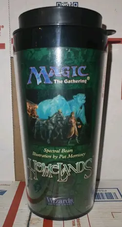 MTG Magic the Gathering Homelands Tumbler Cup Baron Sengir *RARE* 1996 Vintage - Image 1