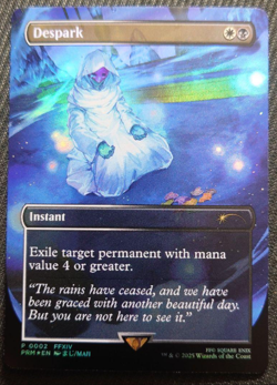 MTG Despark FFXIV Commander Promo Super Rare Foil Premium Light Slash SquareEnix - Image 1