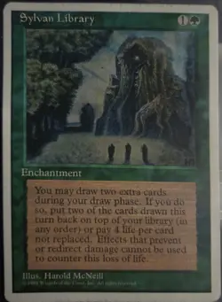 Sylvan Library - MTG 4th Edition - Image 1