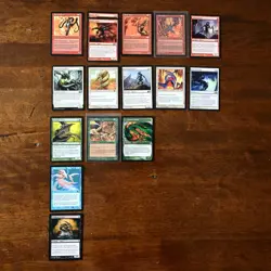 MTG Magic the Gathering Red White Green Blue Black Lot of Sliver Cards - Image 1