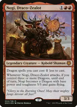 MTG FOIL NOGI, DRACO-ZEALOT SINGLE - MAGIC GAME NIGHT: FREE-FOR-ALL GN3 004 - Image 1