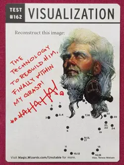 Magic The Gathering UNSTABLE FOIL SQUIRREL token card MTG - Image 2