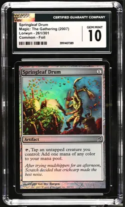 SPRINGLEAF DRUM Lorwyn Foil CGC 10 MTG [Nostalgium] - Image 1