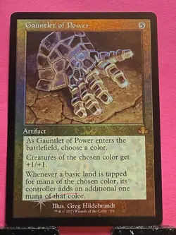 MTG Gauntlet of Power *RETRO FRAME FOIL* Dominaria Remastered 378 NM - Image 1