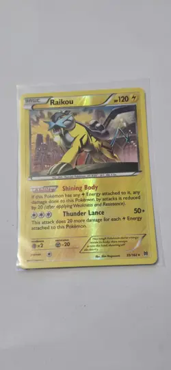 Raikou 55/162 Rev Reverse Holo XY Breakthrough Pokemon NM - Image 1