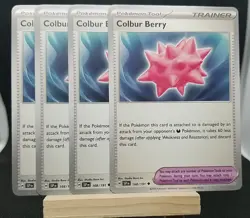 (4x) Colbur Berry 168/191 Surging Sparks Scarlet Violet Pokemon Trainer - Image 1