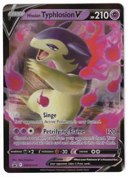 Hisuian Typhlosion V Black Star PROMO Holo swsh237 Ultra Rare Pokemon TCG - Image 1